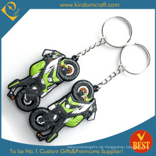 3D Feshion-Bewegungszyklus Weich-PVC Keychain